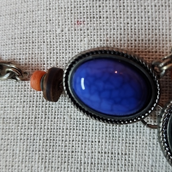 Ruby Rd Colorful Faux Marbled Cabochon Necklace - Picture 8 of 12